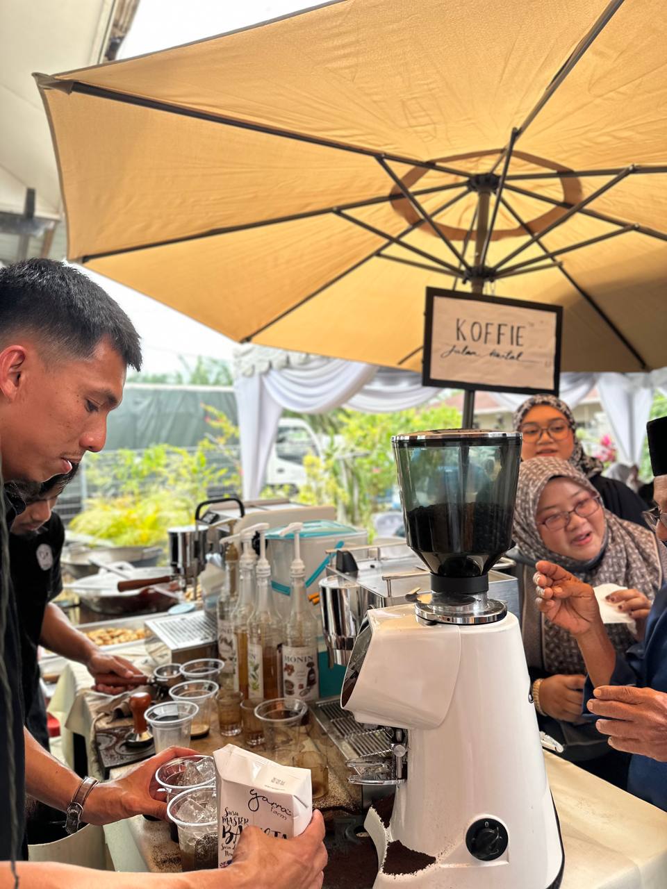 Koffie's coffee booth at an event
